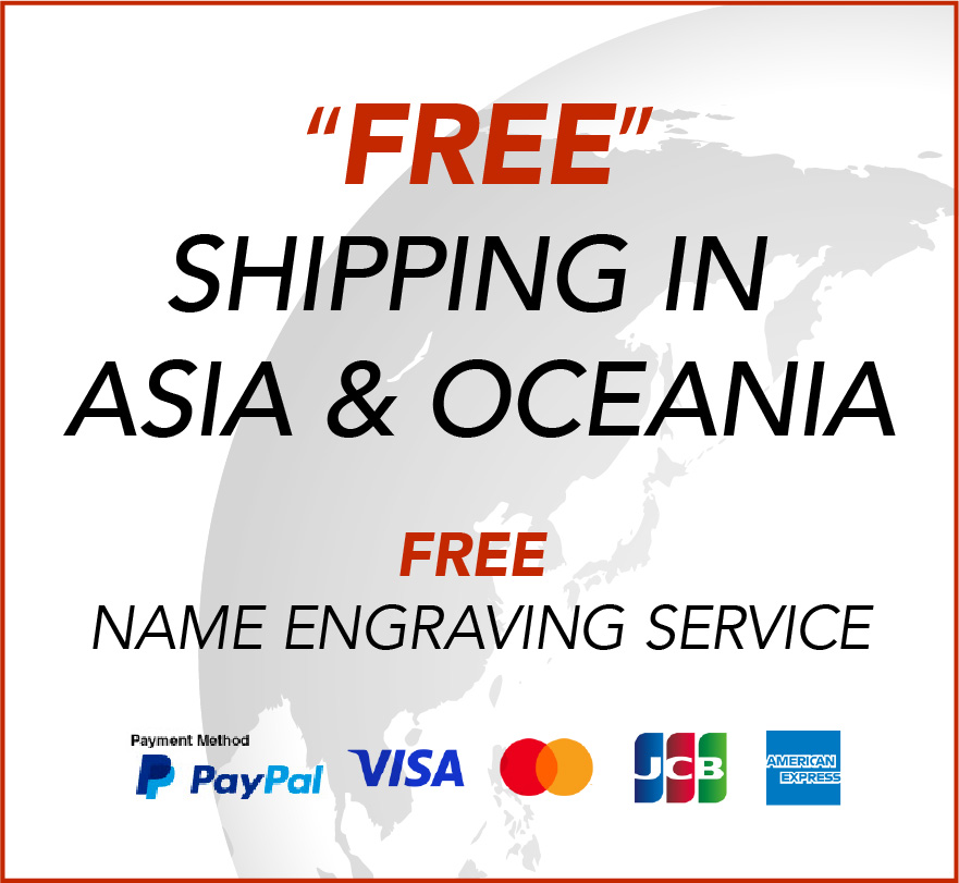 Free Shipping in Asia & Oceania
