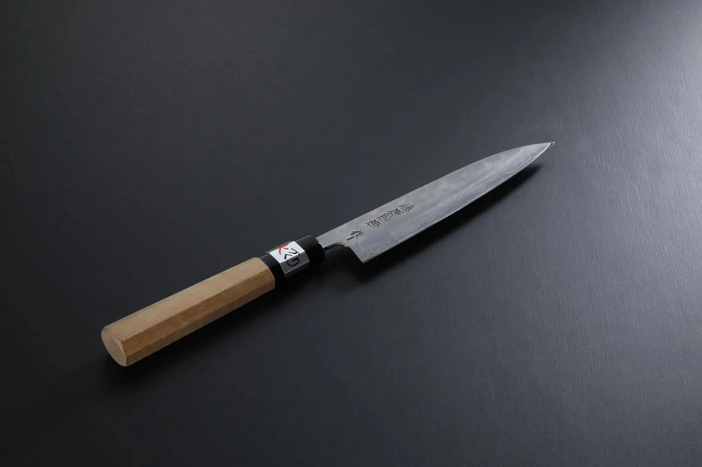 Petty knife [Denka] Octagonal handle with buffalo horn ferrule 120mm