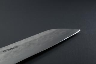  Santoku knife [Maboroshi] + Octagonal handle with buffalo horn ferrule