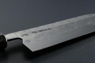  Santoku knife [Maboroshi] + Octagonal handle with buffalo horn ferrule