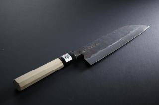 Santoku knife [Denka] + Octagonal handle with buffalo horn ferrule