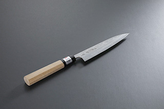 Petty knife [Maboroshi] + Octagonal handle with buffalo horn ferrule