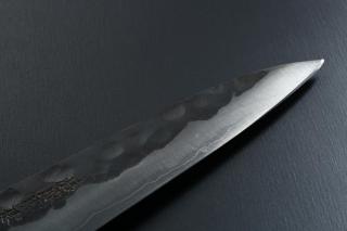 Petty knife [Denka] + Octagonal handle with buffalo horn ferrule