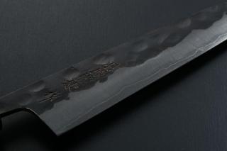 Petty knife [Denka] + Octagonal handle with buffalo horn ferrule