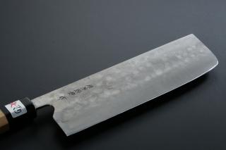Nakiri knife [Maboroshi] + Octagonal handle with buffalo horn ferrule