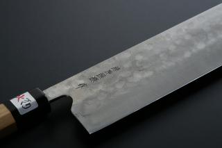 Nakiri knife [Maboroshi] + Octagonal handle with buffalo horn ferrule