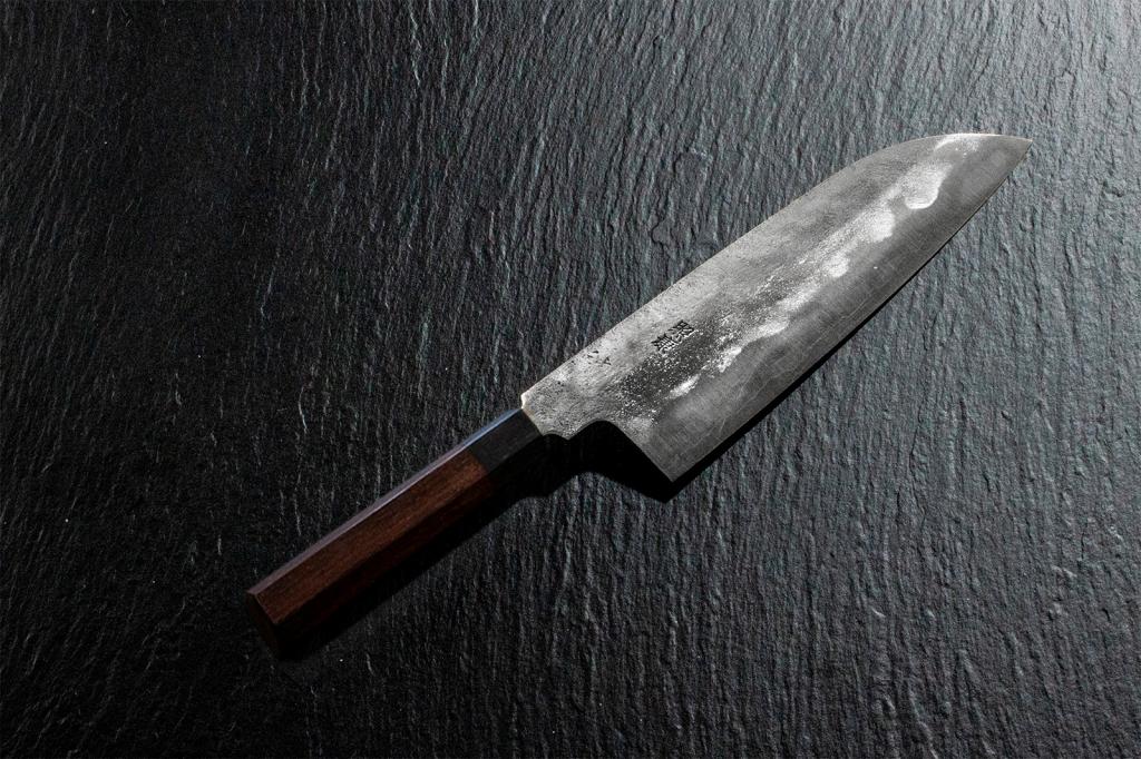 Santoku knife [Nashiji]  Black