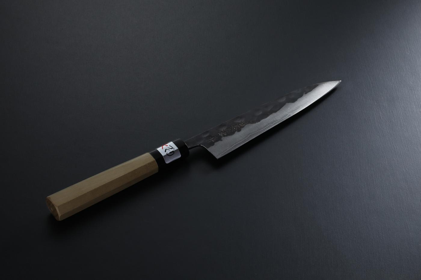 Petty knife [Denka] + Octagonal handle with buffalo horn ferrule 90mm