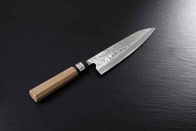  Gyuto knife [Maboroshi] + Octagonal handle with buffalo horn ferrule [Finger Rest]