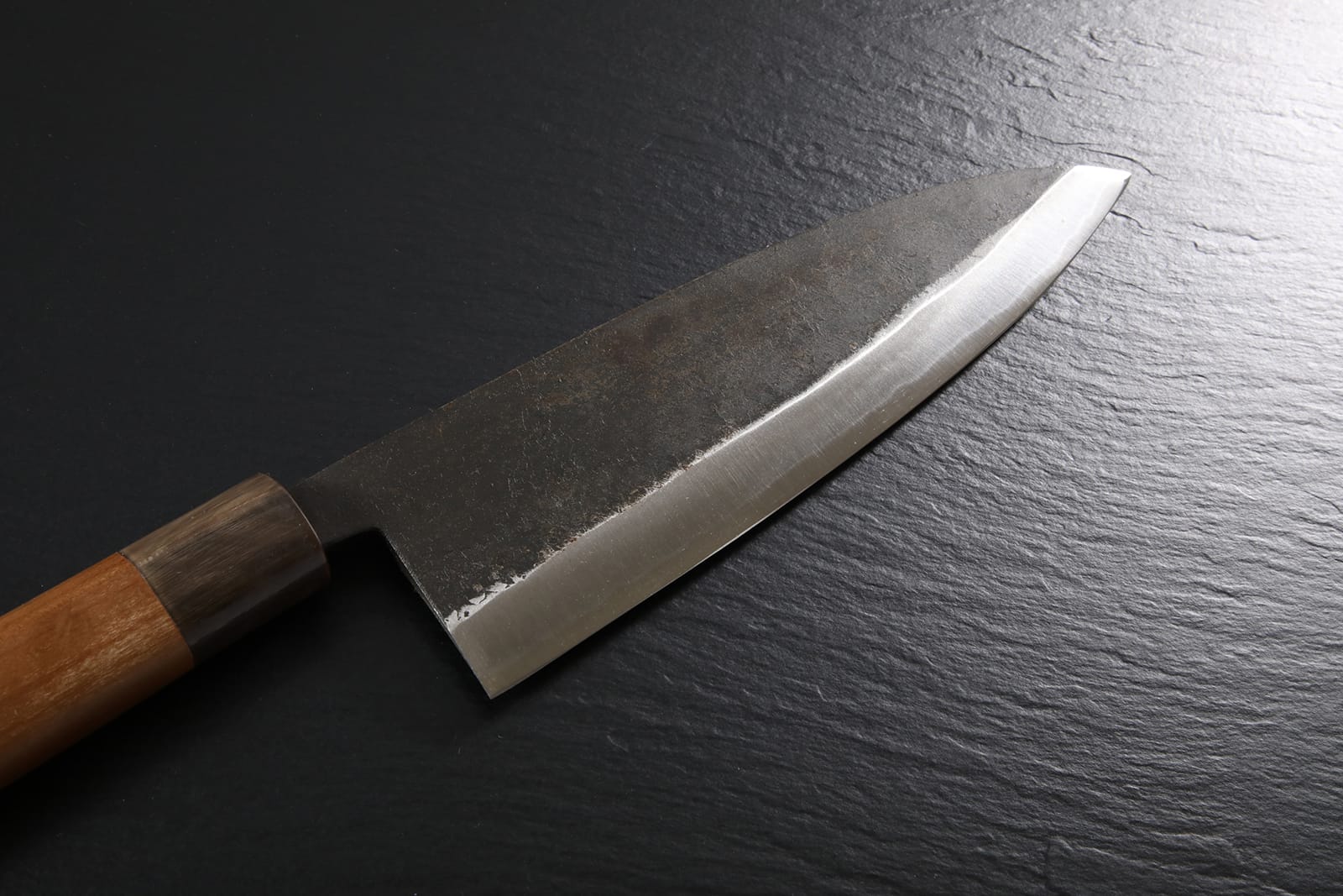 Japanese Salmon cutting knife [Kurouchi], Deba Knife, Japanese Knives