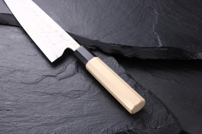 Gyuto knife [Maboroshi] + Octagonal handle with buffalo horn ferrule [Finger Rest]