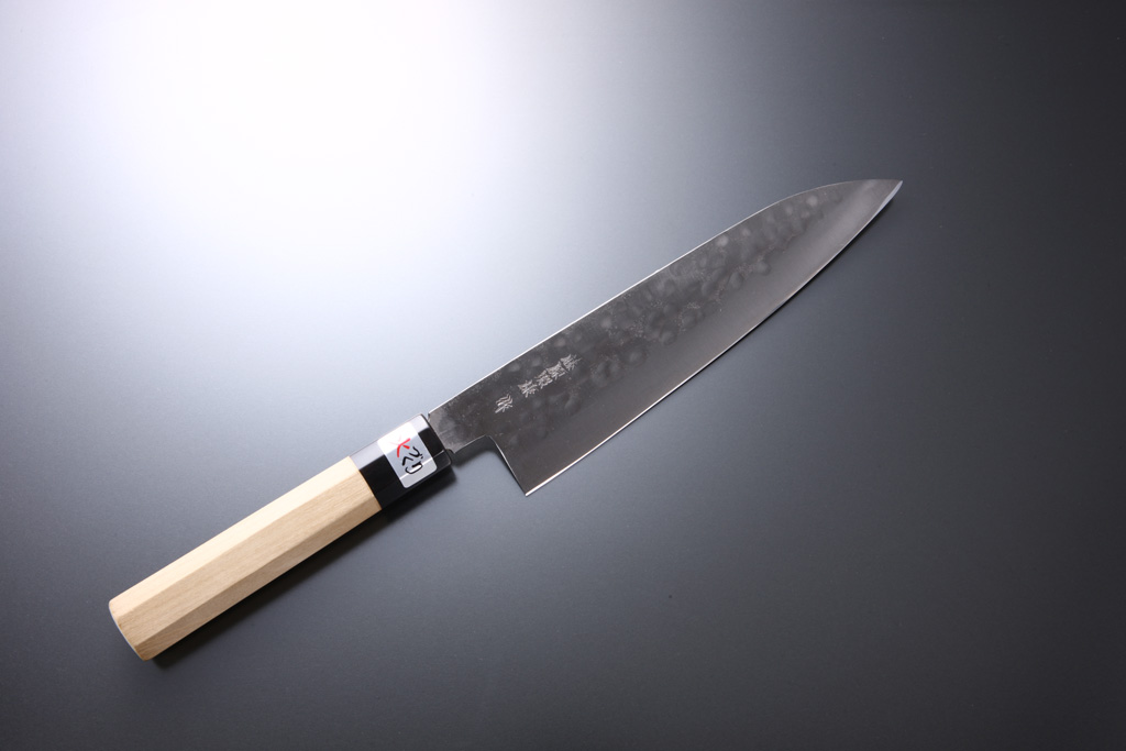  Gyuto knife [Maboroshi] + Octagonal handle with buffalo horn ferrule [No Finger Rest]